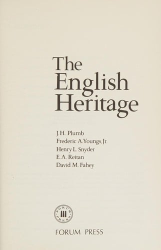 The English heritage