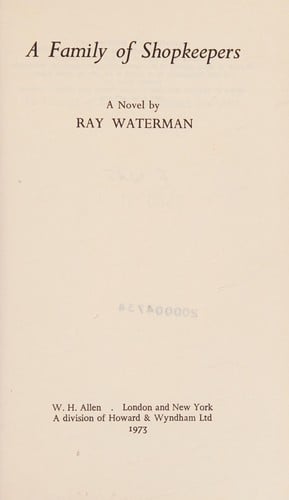 A family of shopkeepers: a novel