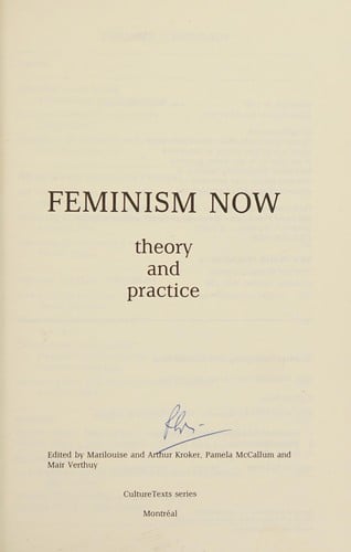 Feminism now: theory and practice