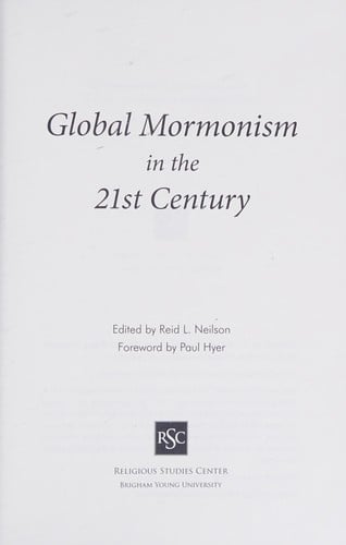 Global Mormonism in the 21st century