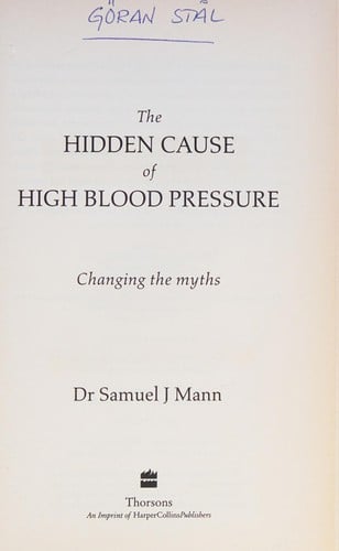 Hidden Cause of High Blood Pressure: Changing the Myths