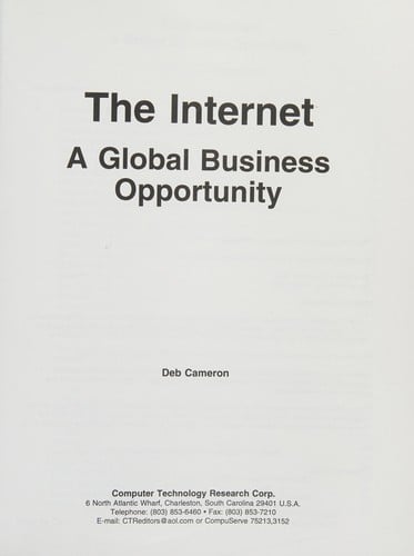 The Internet: a global business opportunity