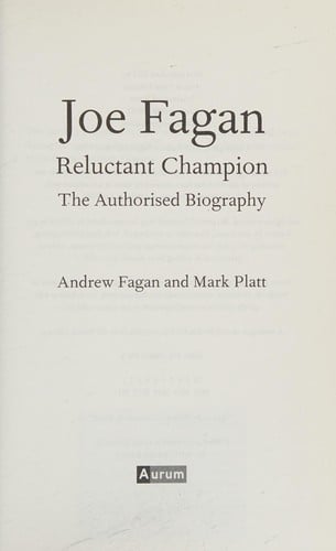 Joe Fagan: The Authorised Biography