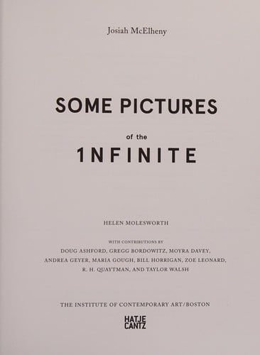 Josiah McElheny: Some Pictures of the 1nfinite