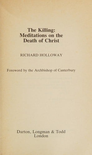 The killing: meditations on the death of Christ