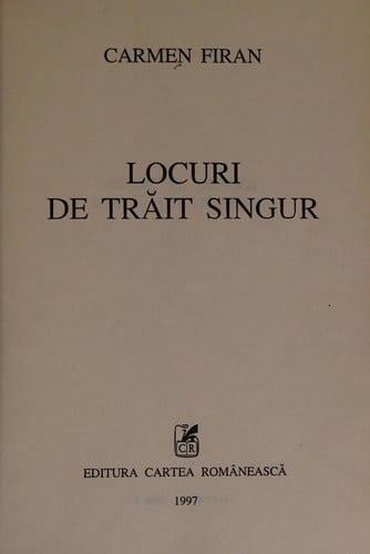 Locuri de trăit singur