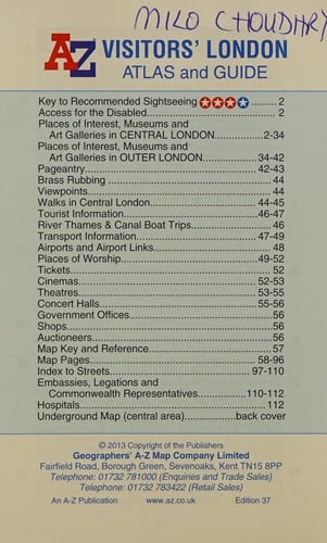 London a-Z Visitors' Atlas and Guide