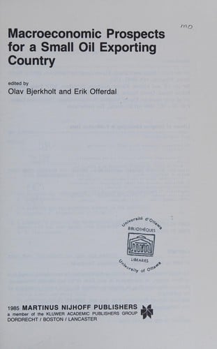 Macroeconomic prospects for a small oil exporting country