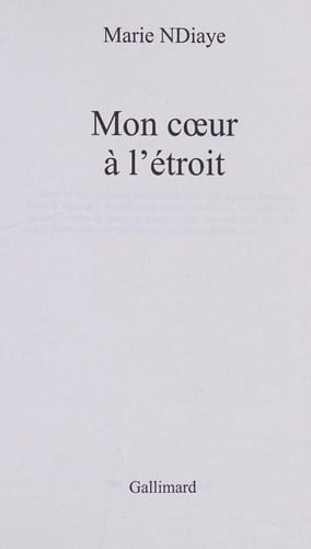 Mon Coeur A L Etroit (Folio) (French Edition)