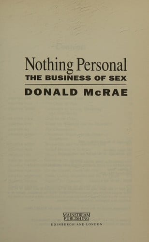 Nothing personal: the business of sex