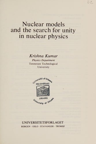 Nuclear models and the search for unity in nuclear physics