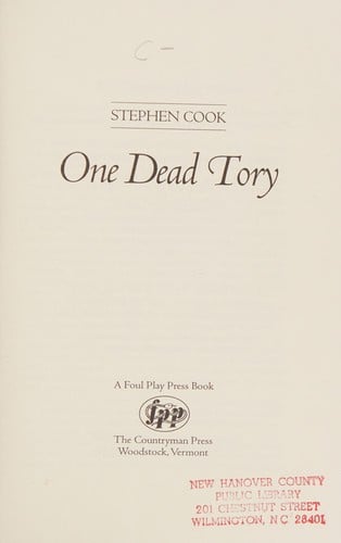 One dead Tory