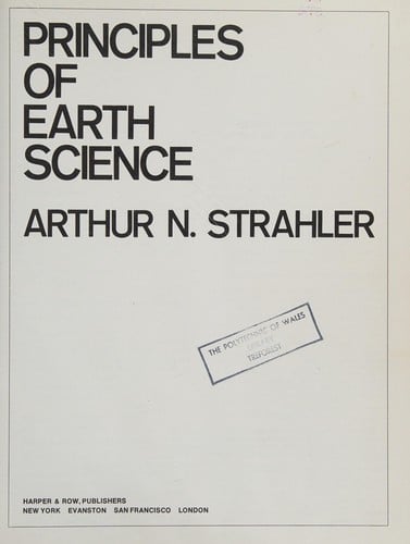 Principles of earth science