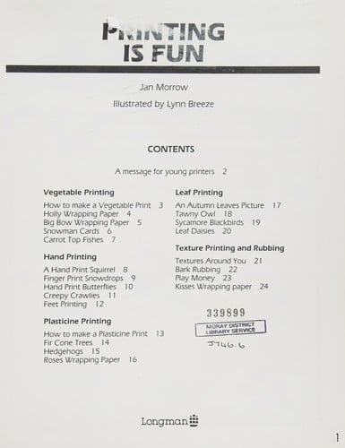 Printing Is Fun (D.I.Y. for Children)