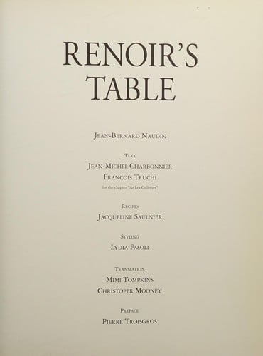 Renoir's table