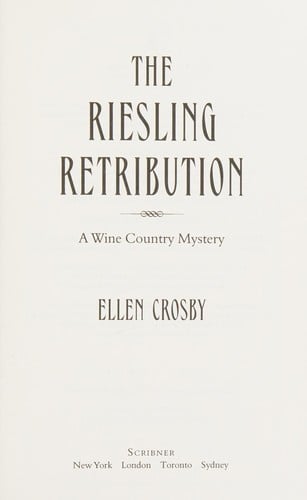 Riesling Retribution: A Wine Country Mystery
