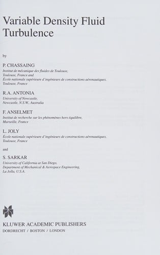 Variable density fluid turbulence