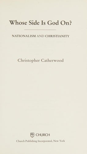 Whose side is God on?: nationalism and Christianity