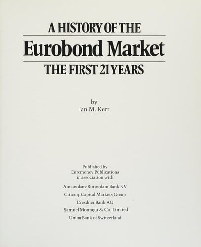History of Eurobond Market