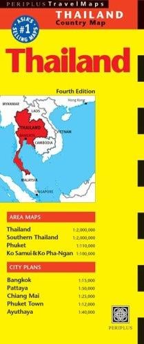 Thailand Travel Map: 4th Edition (Periplus Travel Maps)