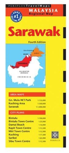 Sarawak Travel Map (Malaysia Regional Maps)