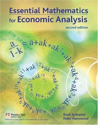 Essential mathematics for economic analysis