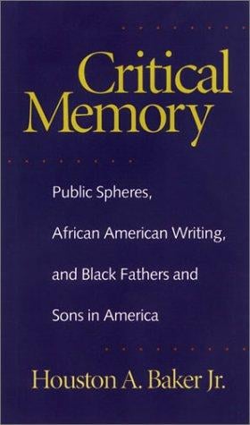 Critical memory: public spheres, African American writing, and Black fathers and sons in America