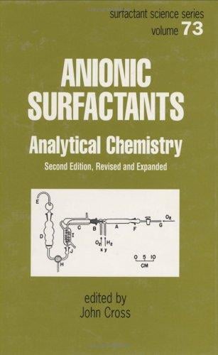 Anionic Surfactants: Analytical Chemistry (Surfactant Science) (Surfactant Science)