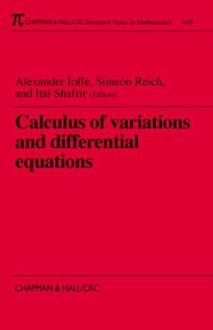 Calculus of variations and differential equations: Technion 1998