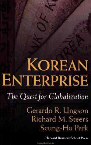 Korean enterprise: the quest for globalization