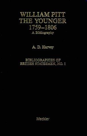 William Pitt the younger, 1759-1806: a bibliography