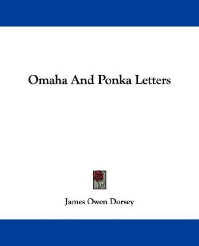 Omaha And Ponka Letters