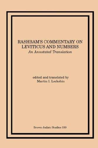 Rashbam's Commentary on Leviticus And Numbers