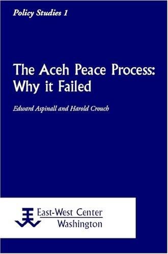 The Aceh peace process: why it failed