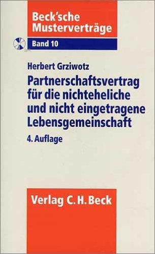 Partnerschaftsvertrag für die nichteheliche Lebensgemeinschaft.