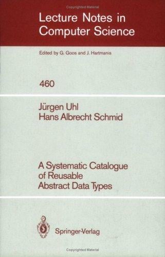 A systematic catalogue of reusable abstract data types