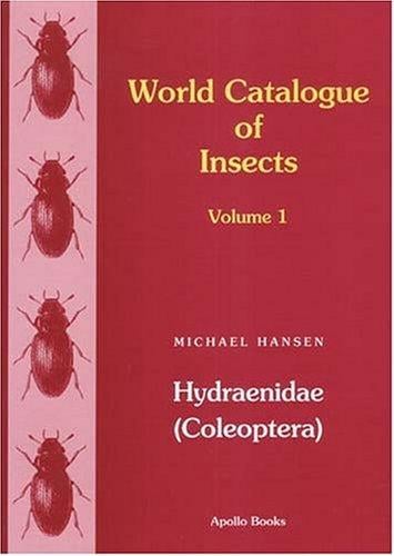 World Catalogue of Insects, Volume 1: Hydraenidae (coleoptera)