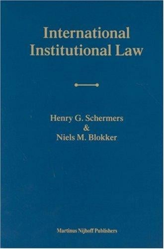 International institutional law: unity within diversity