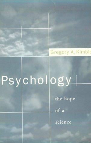 Psychology: The Hope of a Science