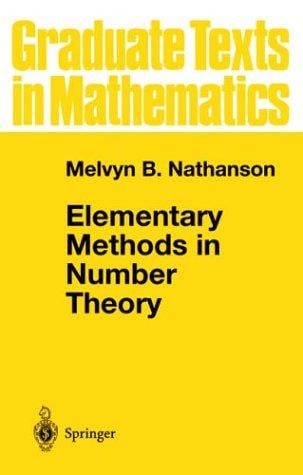 Elementary Methods in Number Theory