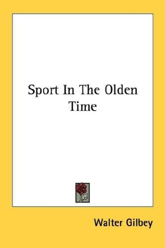 Sport In The Olden Time