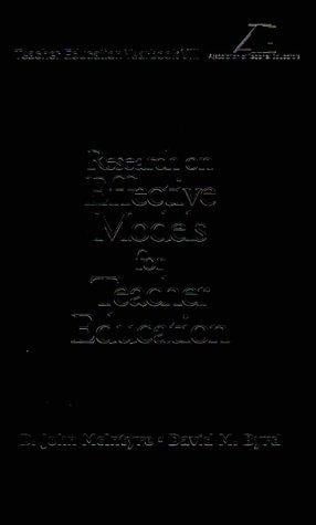 Research on Effective Models for Teacher Education: Teacher Education Yearbook VIII (Teacher Education)