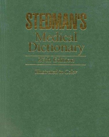 Stedman's Word Book Bundle, Includes: Medical Dictionary, 27e + Quick Look Drug Book 2003 + Stedman's Medical Speller + Stedman's Anatomy