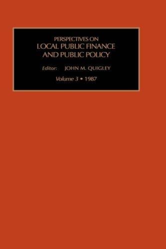 Perspectives on Local Public Finance and Public Policy
