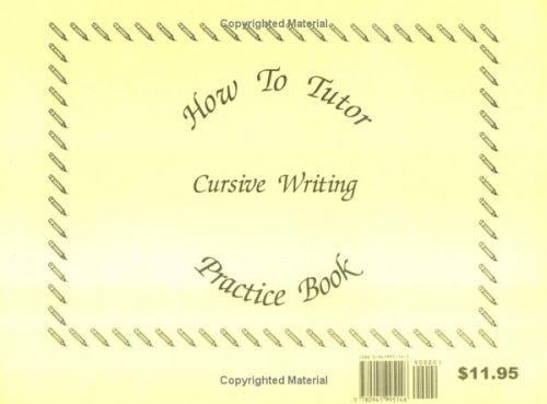 How to Tutor Cursive Handwriting Workbook