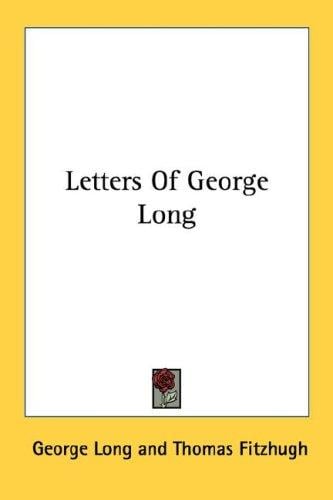 Letters Of George Long