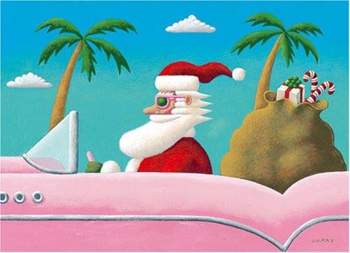 Cadilac Santa Boxed Holiday Cards
