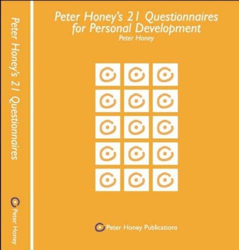 Peter Honey's 21 Questionnaries for Personal Development