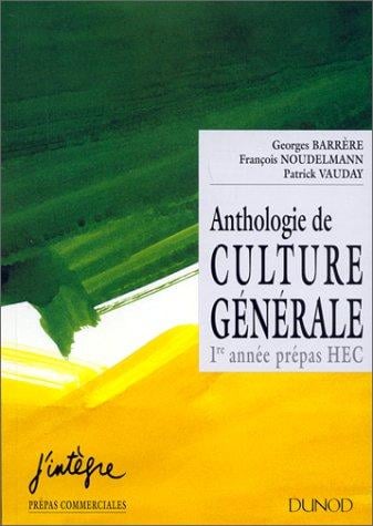 Anthologie de culture générale
