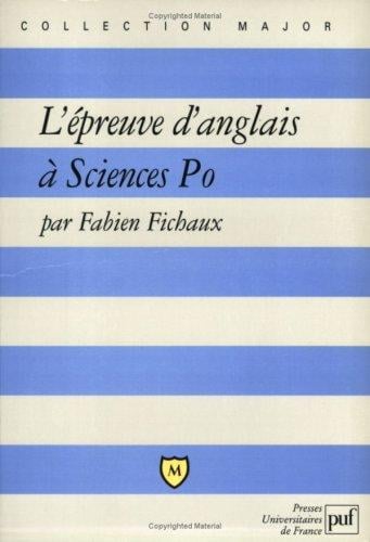 L'Epreuve d'anglais à Sciences Po